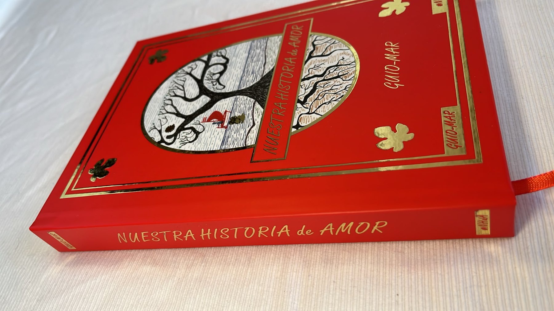 Lomo y detalle del libro